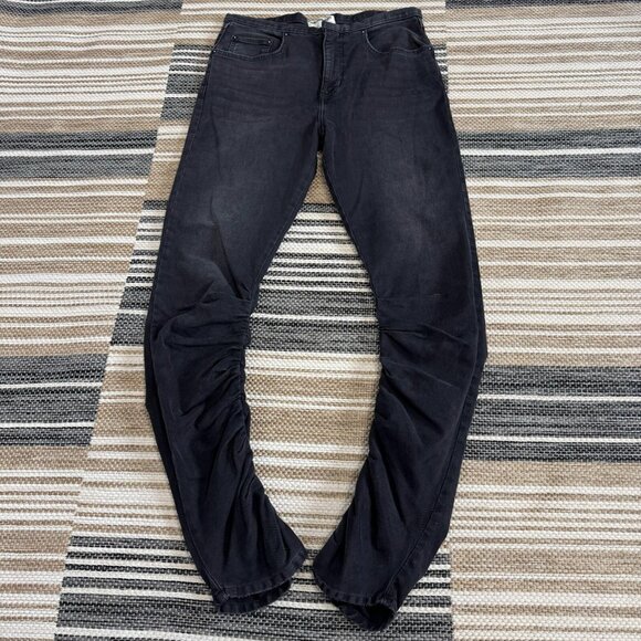 Free People We The Free Daliah Stacked Low Rise Straight Leg Jeans Black Size 30 - Picture 1 of 14